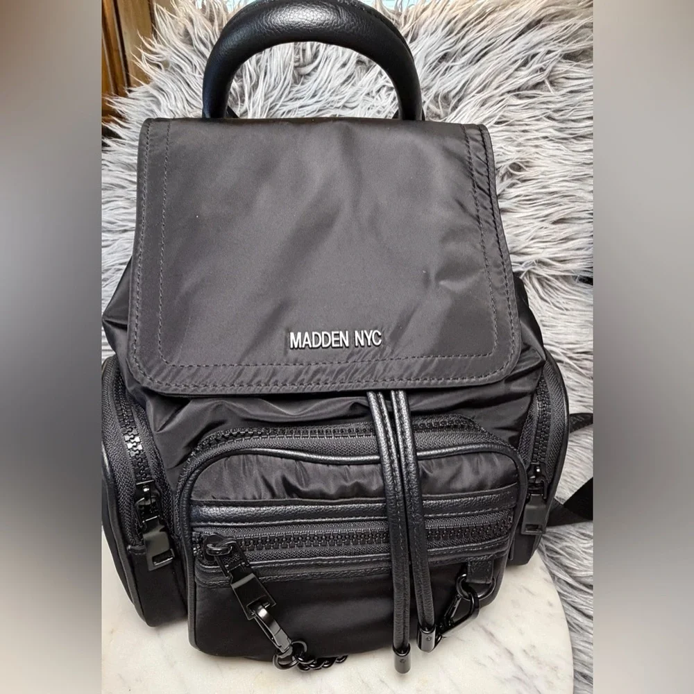 Madden Girl Drawstring Mini Backpack - Picture 2 of 5